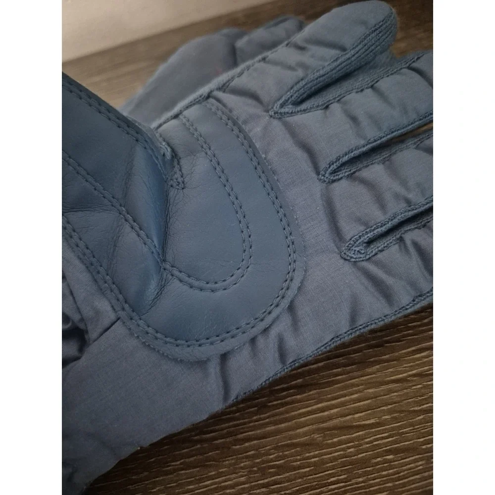 Womens Large Vintage Wells Lamont Blue Winter Gloves Style 5751 NOS
